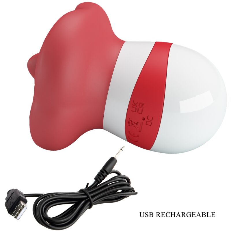 PRETTY LOVE - MINA TONGUE STIMULATOR LIGHT RED - Amore24