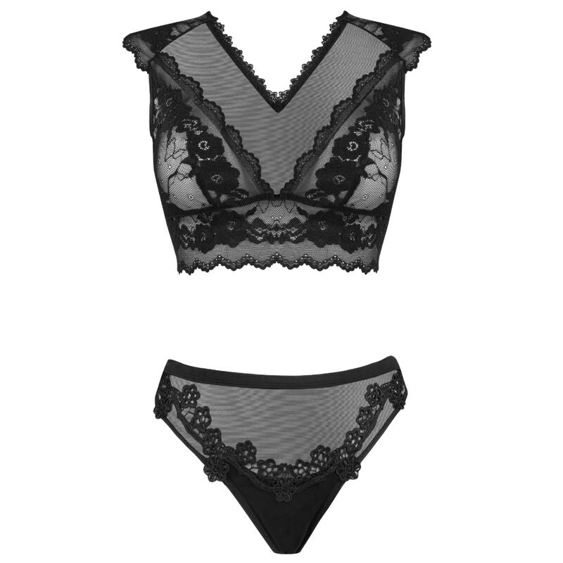 LIVCO CORSETTI FASHION - TIMOSAN LC 90631 BRA + PANTY BLACK - Amore24