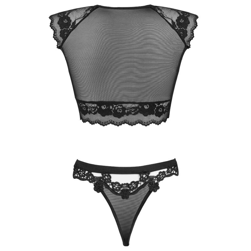 LIVCO CORSETTI FASHION - TIMOSAN LC 90631 BRA + PANTY BLACK - Amore24
