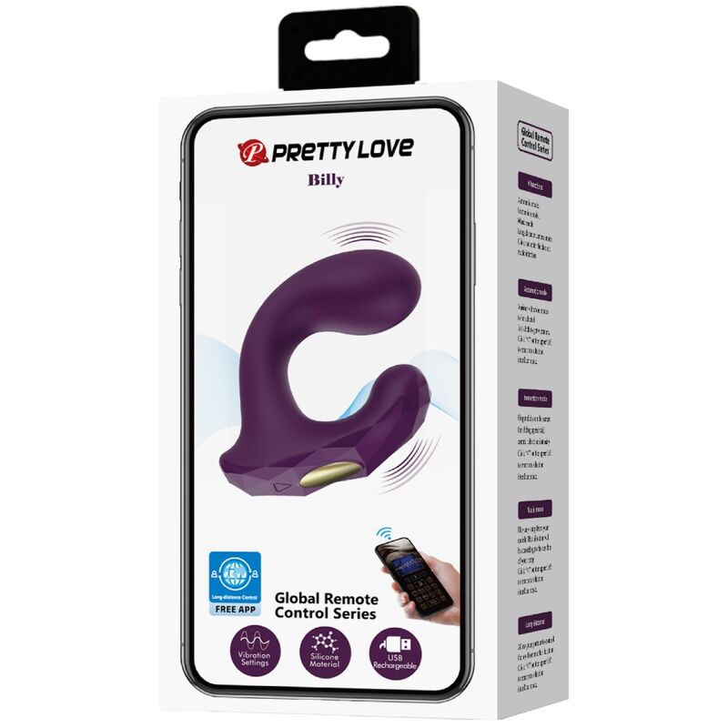 PRETTY LOVE - BILLY VIBRATION REMOTE CONTROL PURPLE FREE APP - Amore24