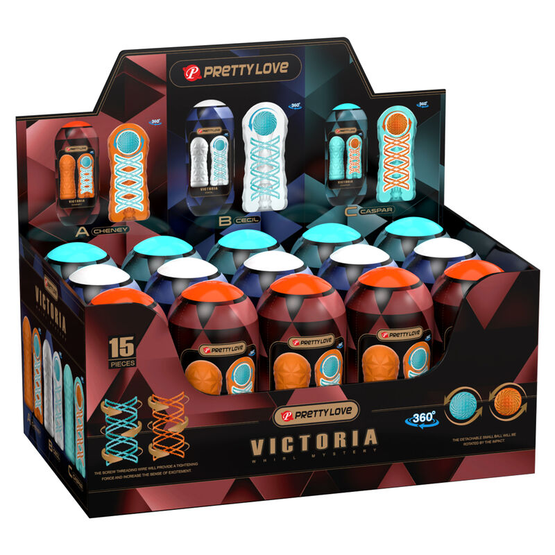 PRETTY LOVE - VICTORIA MASTURBATOR 15 PIECES - Amore24