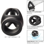 CALEXOTICS - ALPHA DUAL CAGE RING BLACK - Amore24