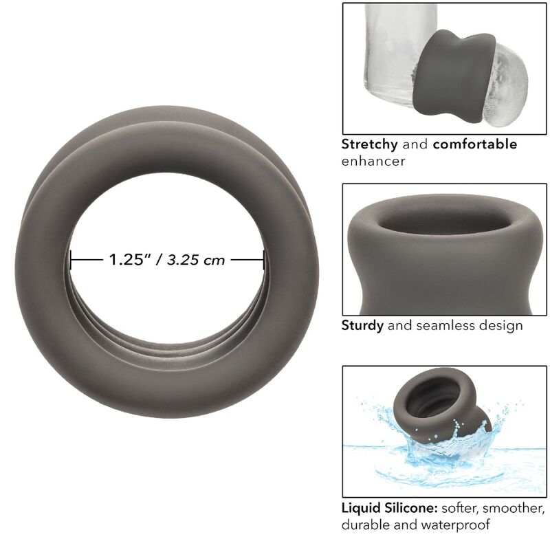 CALEXOTICS - ALPHA SCROTUM STRETCHING RING BLACK - Amore24