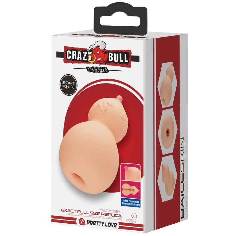 CRAZY BULL - CALABASH BREAST-SHAPED MASTUBADOR - Amore24