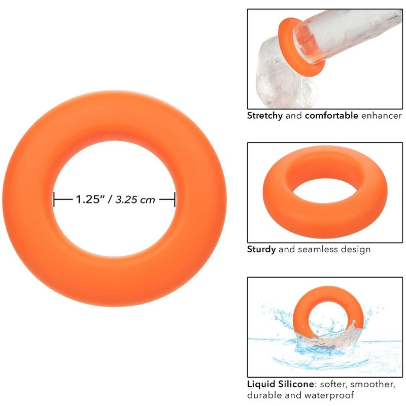 CALEXOTICS - ALPHA PROLONG LARGE RING ORANGE - Amore24