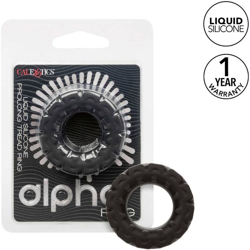 CALEXOTICS - ALPHA PROLONG TREAD RING BLACK - Amore24