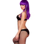 CHILIROSE - CR 3573 BODYSUIT BLACK S/M - Amore24