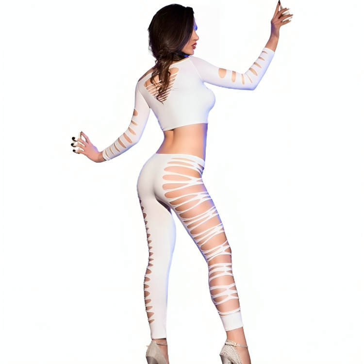 CHILIROSE - CR 3654 TOP & LEGGINS PINK S/M - Amore24