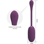 PRETTY LOVE - DOREEN PURPLE RECHARGEABLE VIBRATING EGG - Amore24