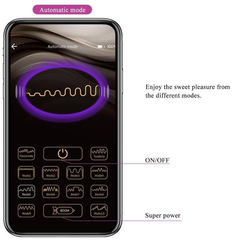 PRETTY LOVE - DOREEN PURPLE RECHARGEABLE VIBRATING EGG - Amore24