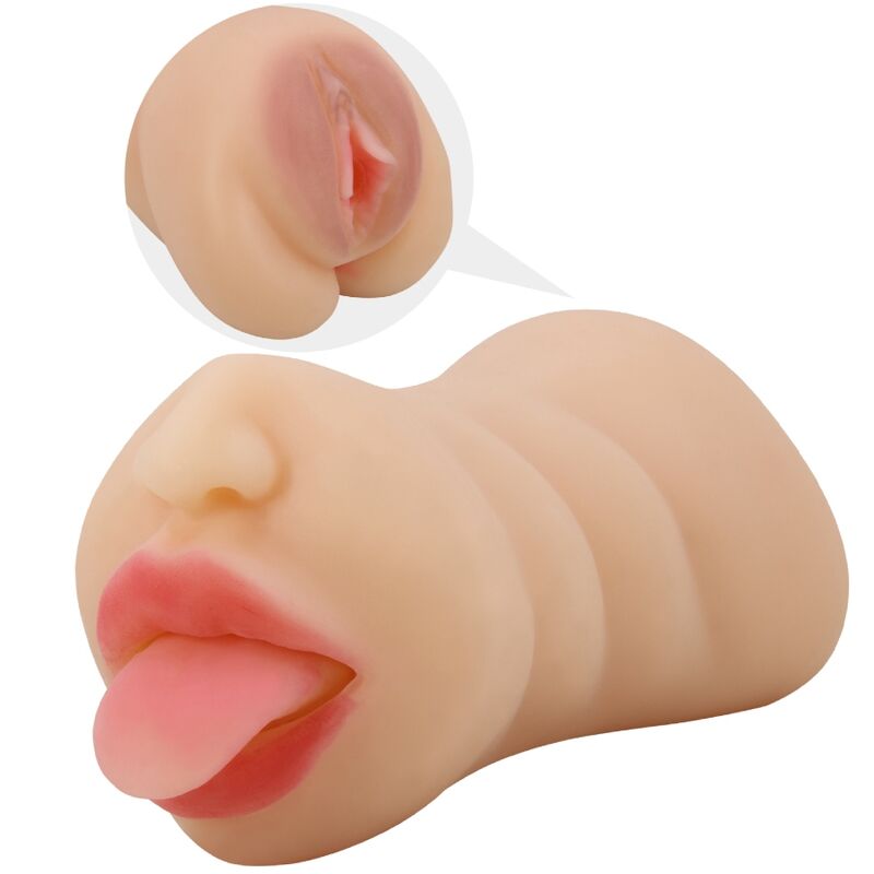 CRAZY BULL - SARAH VAGINA-SHAPED MASTUBADOR DUAL ENTRY - Amore24