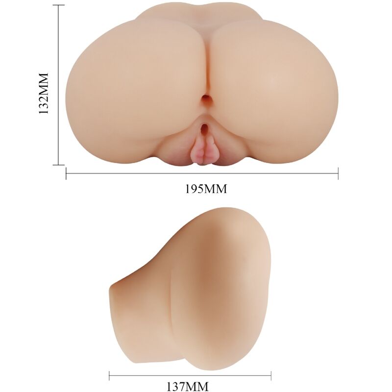 CRAZY BULL - REALISTIC VAGINA AND ANUS LUNA VIBRATOR - Amore24