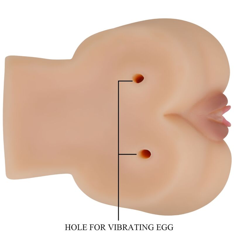 CRAZY BULL - REALISTIC VAGINA AND ANUS KYLIE VIBRATOR - Amore24