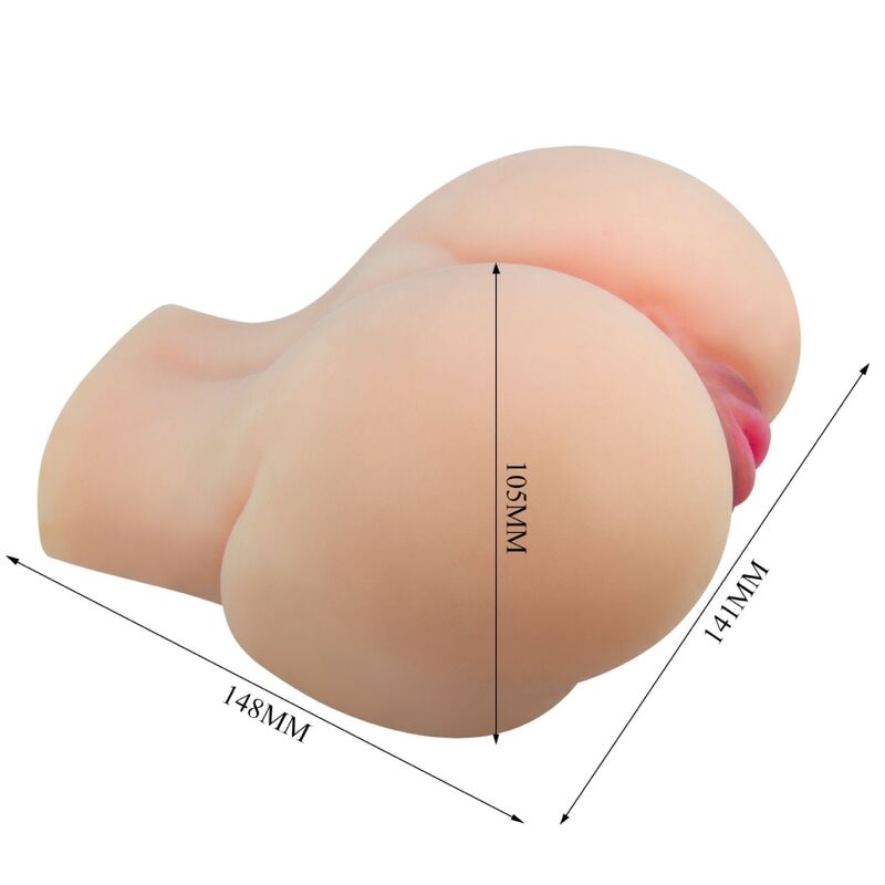 CRAZY BULL - REALISTIC VAGINA AND ANUS KYLIE VIBRATOR - Amore24