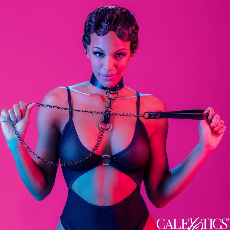 CALEXOTICS - EUPHORIA COLLAR WITH CHAIN LEASH - Amore24