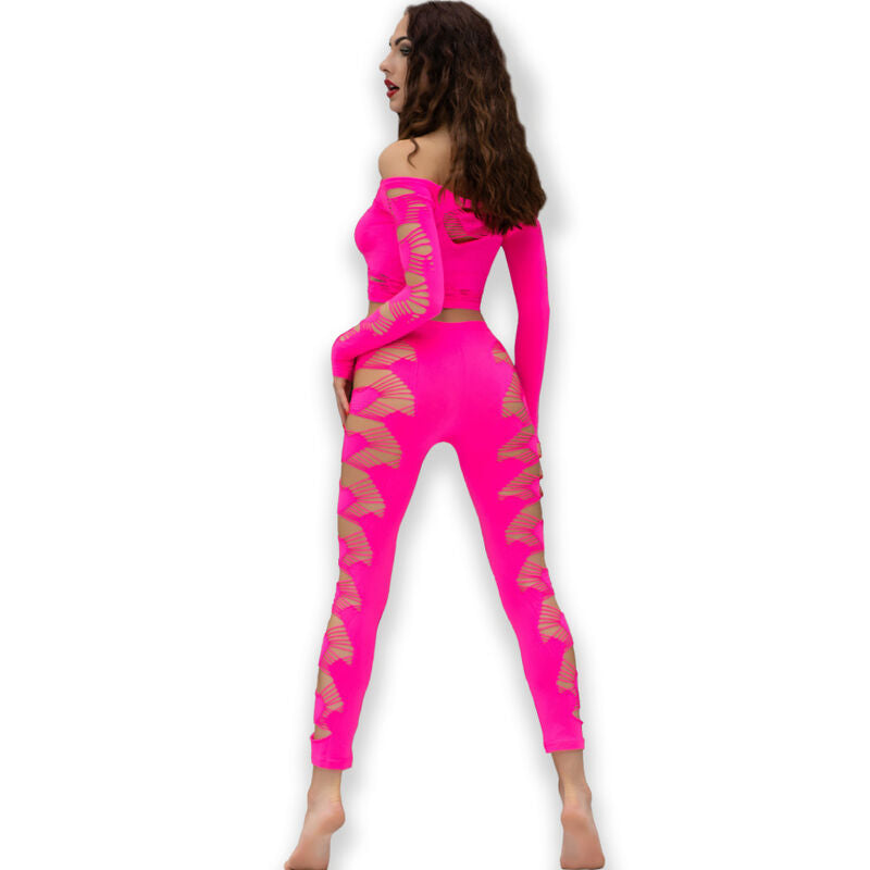 CHILIROSE - CR 4632 TOP & PANT FUCHSIA S/L - Amore24