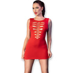 CHILIROSE - CR 4622 DRESS RED S/M - Amore24