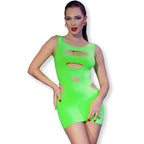 CHILIROSE - CR 4621 DRESS GREEN S/M - Amore24