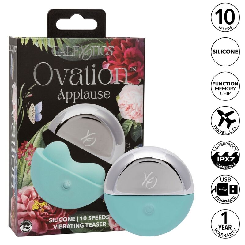 CALEXOTICS - OVATION APPLAUSE STIMULATOR AQUA GREEN - Amore24
