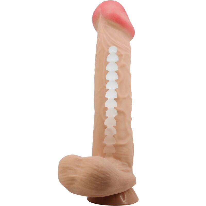 PRETTY LOVE - SLIDING SKIN SERIES REALISTIC DILDO WITH SLIDING SKIN SUCTION CUP FLESH 26 CM - Amore24