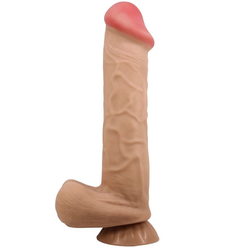 PRETTY LOVE - SLIDING SKIN SERIES REALISTIC DILDO WITH SLIDING SKIN SUCTION CUP FLESH 26 CM - Amore24