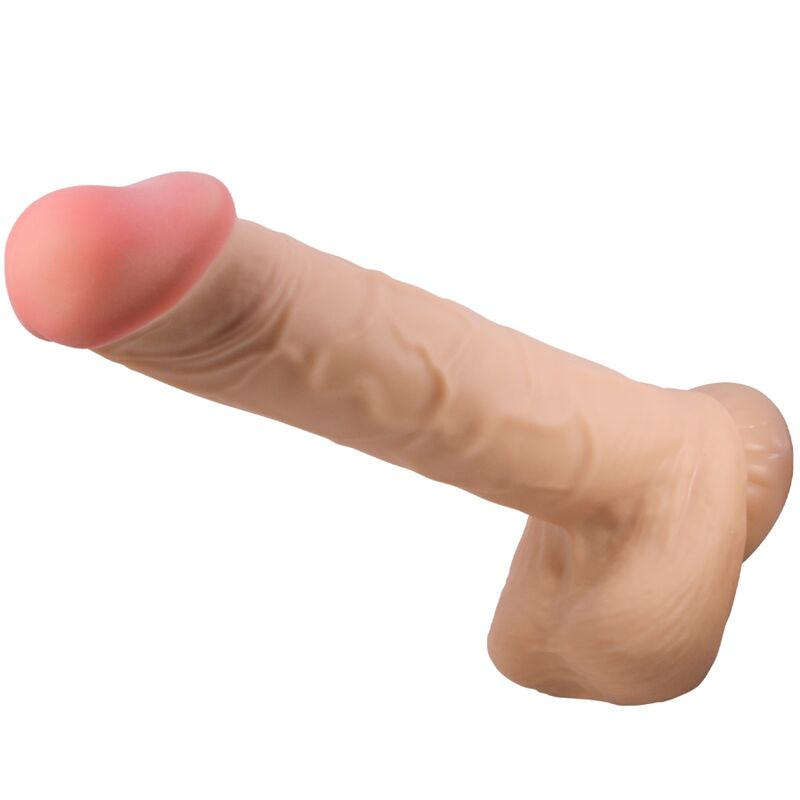 PRETTY LOVE - SLIDING SKIN SERIES REALISTIC DILDO WITH SLIDING SKIN SUCTION CUP FLESH 26 CM - Amore24