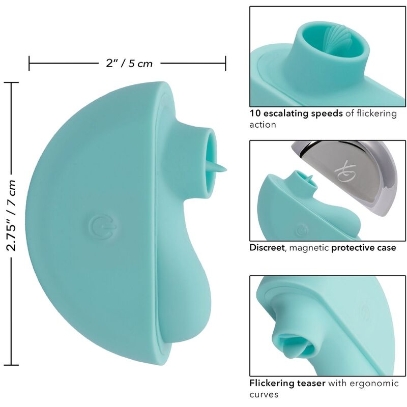 CALEXOTICS - OVATION RAVE STIMULATOR AQUA GREEN - Amore24