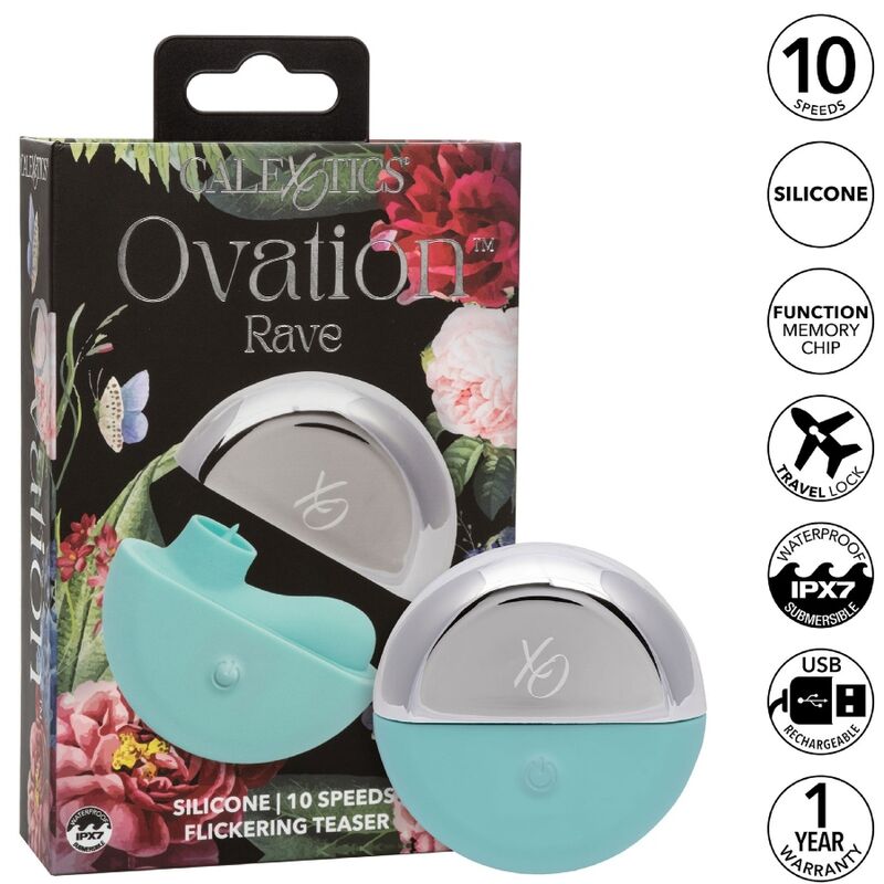 CALEXOTICS - OVATION RAVE STIMULATOR AQUA GREEN - Amore24