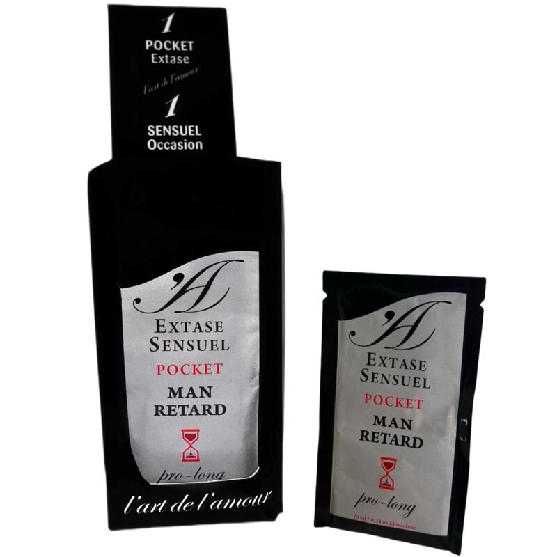 EXTASE SENSUAL - MALE RETARDANT POCKET 10 ML - Amore24