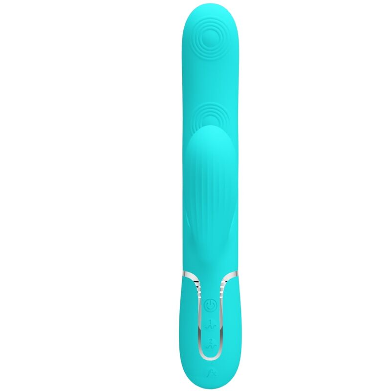 PRETTY LOVE - PERLITA MULTIFUNCTION 3 IN 1 G-SPOT VIBRATOR AQUA GREEN - Amore24