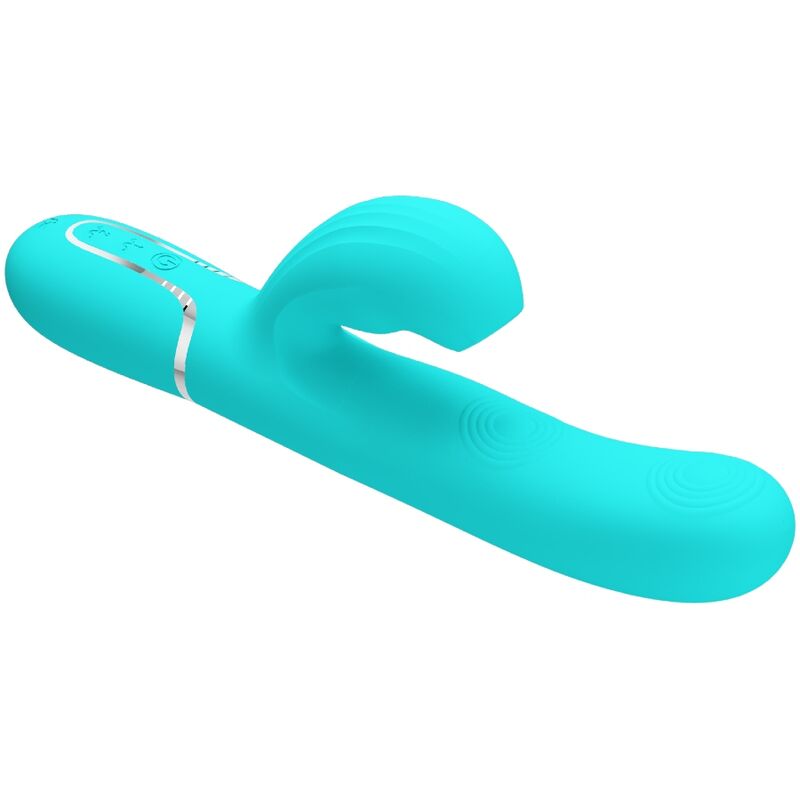 PRETTY LOVE - PERLITA MULTIFUNCTION 3 IN 1 G-SPOT VIBRATOR AQUA GREEN - Amore24