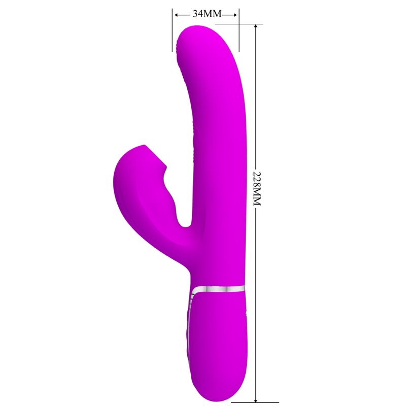 PRETTY LOVE - PERLITA MULTIFUNCTION 3 IN 1 G-SPOT VIBRATOR VIOLET - Amore24
