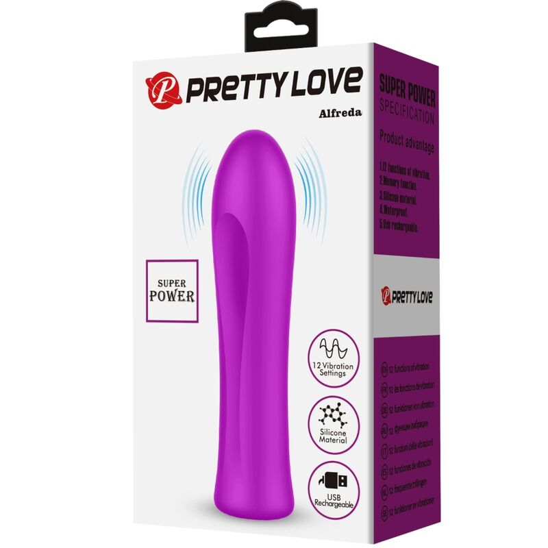 PRETTY LOVE - ALFREDA SUPER POWER VIBRATOR VIOLET - Amore24