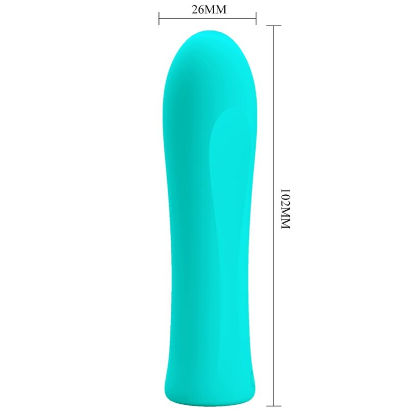 PRETTY LOVE - ALFREDA SUPER POWER VIBRATOR AQUA GREEN - Amore24