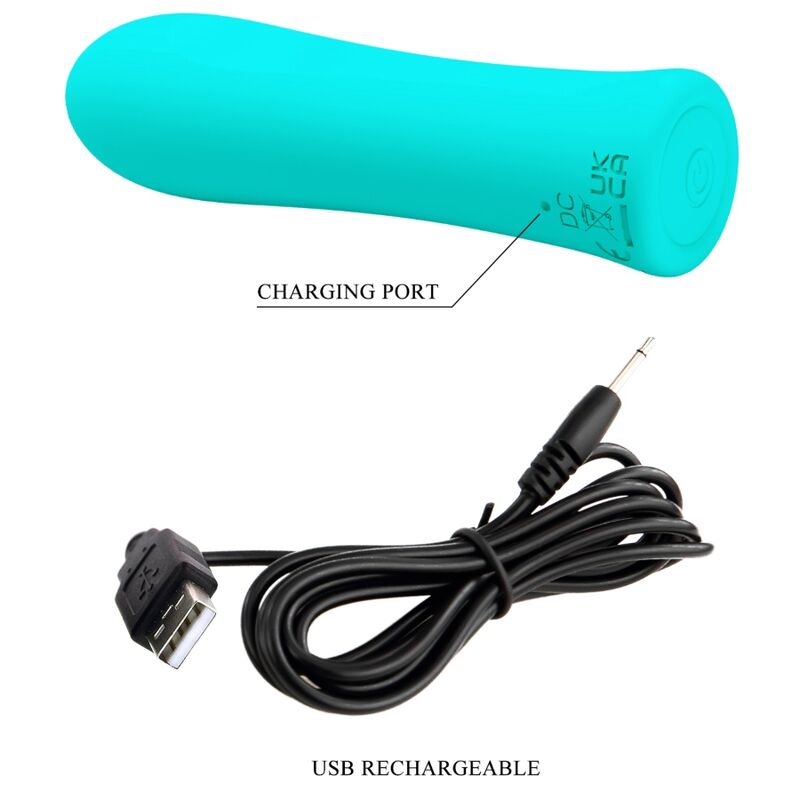 PRETTY LOVE - ALFREDA SUPER POWER VIBRATOR AQUA GREEN - Amore24