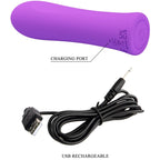 PRETTY LOVE - ALFREDA SUPER POWER VIBRATOR AQUA PURPLE - Amore24