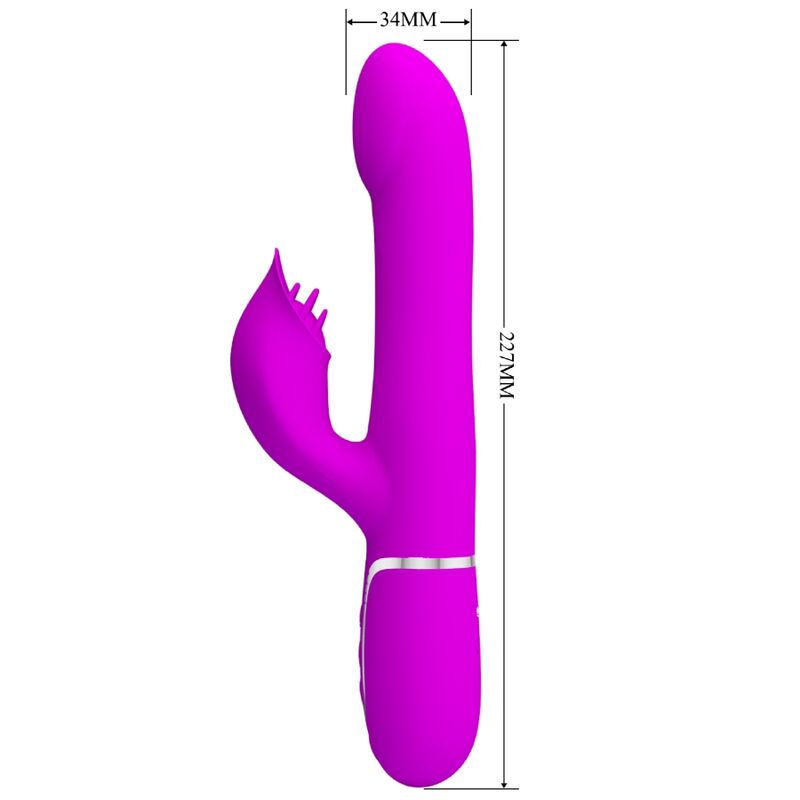 PRETTY LOVE - RABBIT VIBRATOR PEARLS VIOLET - Amore24