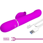 PRETTY LOVE - RABBIT VIBRATOR PEARLS VIOLET - Amore24
