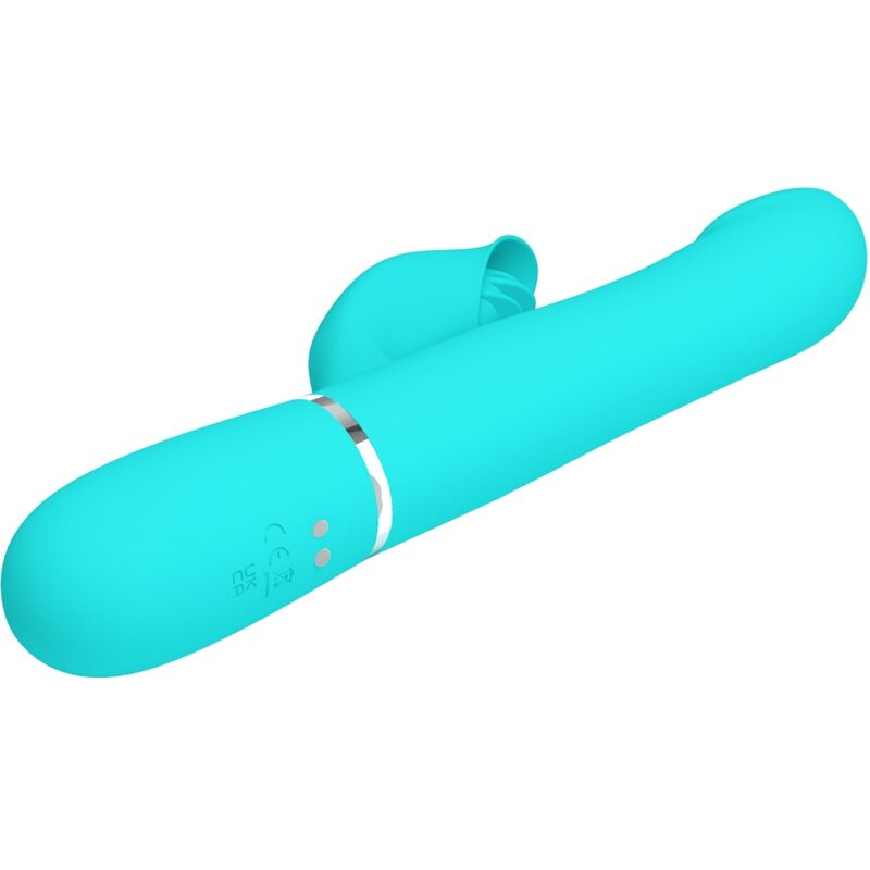 PRETTY LOVE - RABBIT VIBRATOR PEARLS AQUA GREEN - Amore24