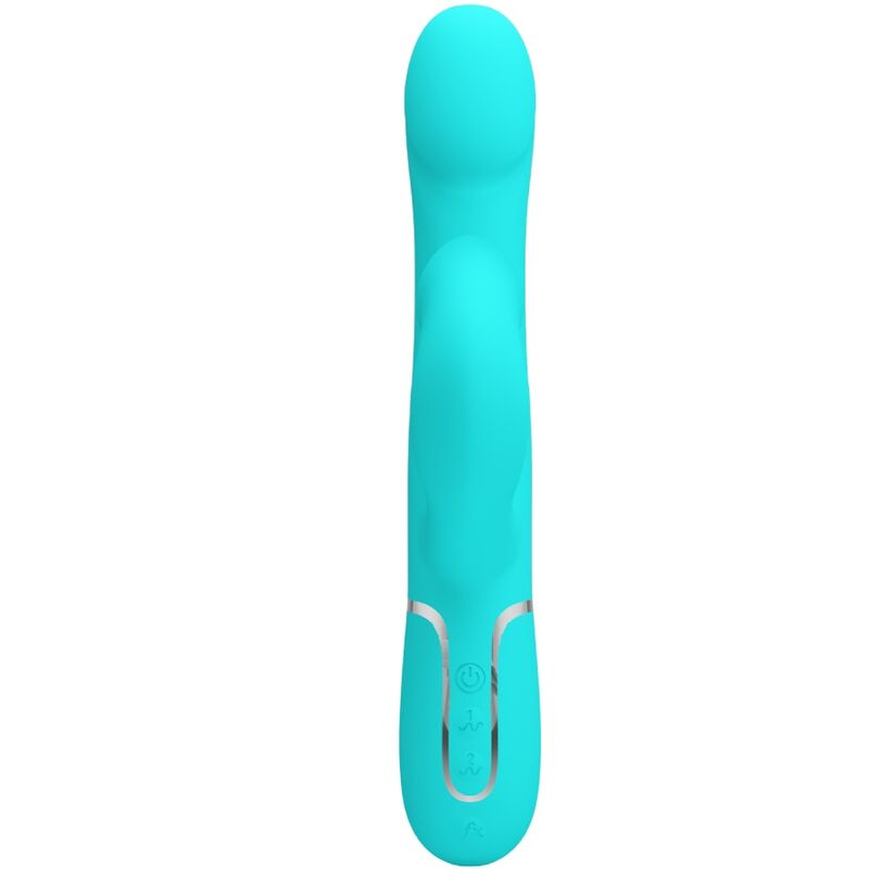 PRETTY LOVE - RABBIT VIBRATOR PEARLS AQUA GREEN - Amore24