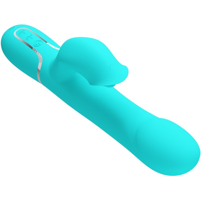 PRETTY LOVE - RABBIT VIBRATOR PEARLS AQUA GREEN - Amore24