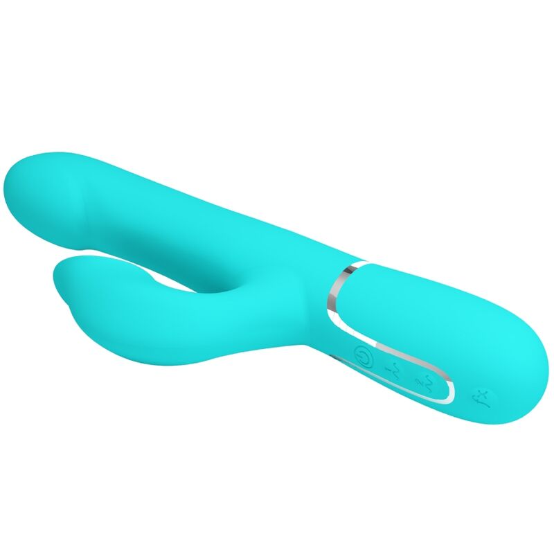 PRETTY LOVE - RABBIT VIBRATOR PEARLS AQUA GREEN - Amore24