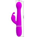 PRETTY LOVE - DEJON RABBIT VIBRATOR 3 IN 1 MULTIFUNCTION VIOLET - Amore24