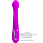 PRETTY LOVE - DEJON RABBIT VIBRATOR 3 IN 1 MULTIFUNCTION VIOLET - Amore24