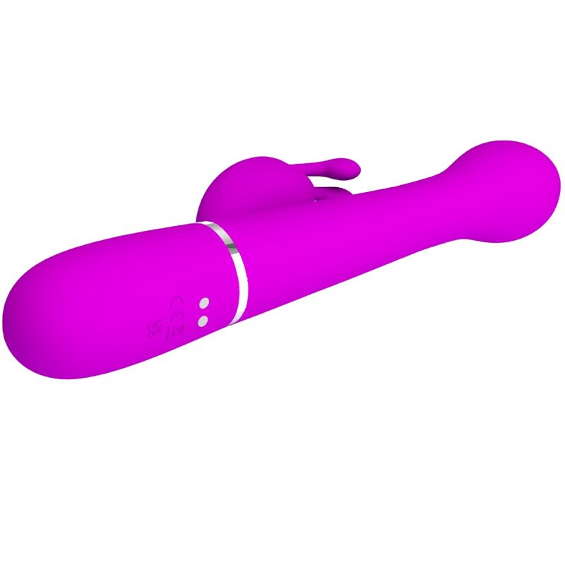 PRETTY LOVE - DEJON RABBIT VIBRATOR 3 IN 1 MULTIFUNCTION VIOLET - Amore24