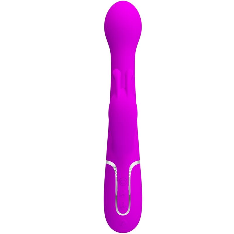 PRETTY LOVE - DEJON RABBIT VIBRATOR 3 IN 1 MULTIFUNCTION VIOLET - Amore24
