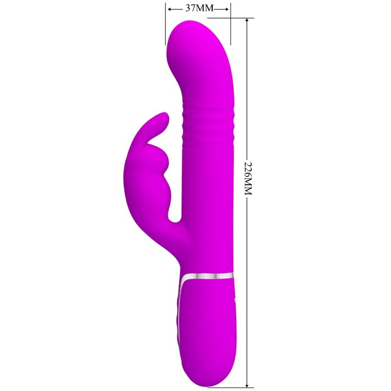 PRETTY LOVE - COALE RABBIT VIBRATOR PEARLS VIOLET - Amore24