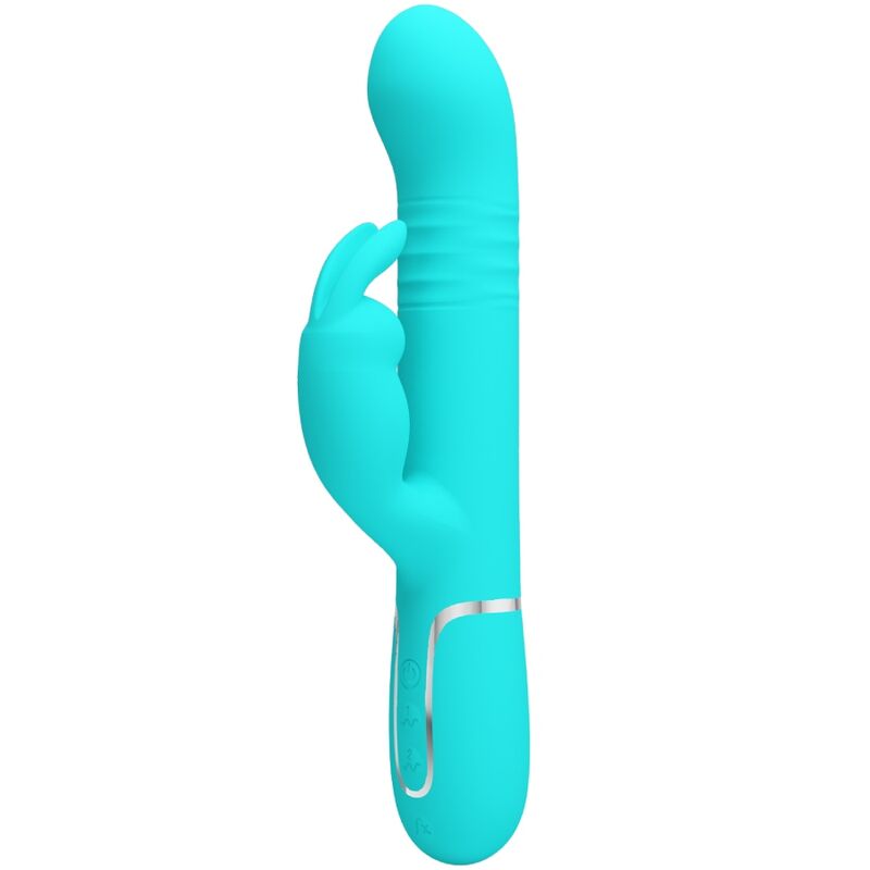 PRETTY LOVE - COALE RABBIT VIBRATOR PEARLS AQUA GREEN - Amore24