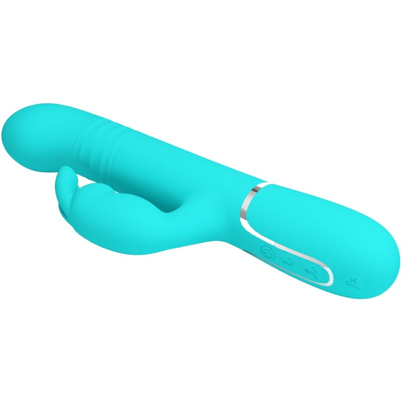 PRETTY LOVE - COALE RABBIT VIBRATOR PEARLS AQUA GREEN - Amore24