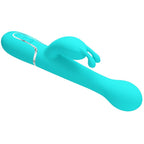 PRETTY LOVE - DEJON RABBIT VIBRATOR 3 IN 1 MULTIFUNCTION AQUA GREEN - Amore24